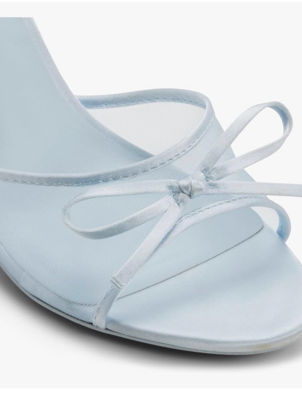 Call it Spring Bettiie-450 baby blue mesh sandals. 
New with box